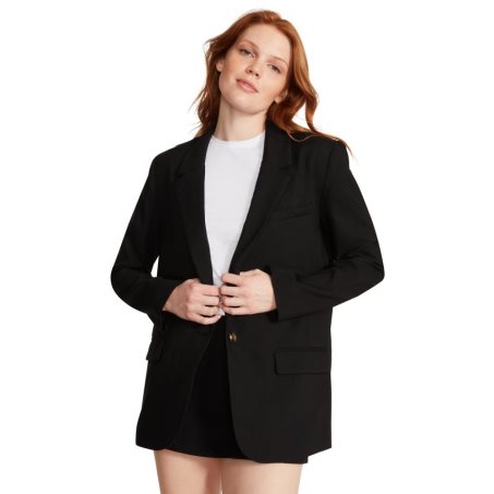 Black Steve Madden Kaira Women's Blazers | PH 7489JKC